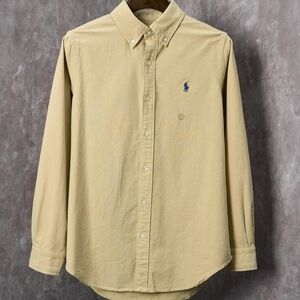 Ralph Lauren Men’s Classic Button-Down Shirt — Light Khaki